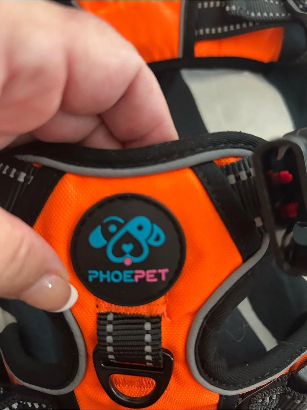 Orange Reflective Dog Harness - Comfortable No-Pull Vest